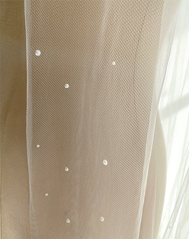 Custom - Scattered pearl veil C572B | Peter Trends Bridal