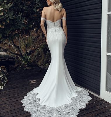 Malibu - Lace, Sheath - Emanuella Collection Wedding Dresses