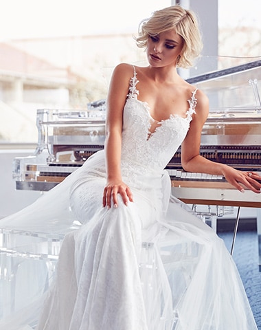 Trieste - Fit n Flare, Lace, Tulle - Emanuella Collection Wedding Dresses