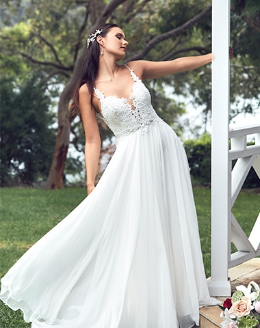 Bern - Boho, Full Skirt, Low Back - Emanuella Collection Wedding Dresses