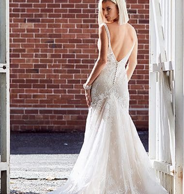 Derbyshire - Fit n Flare, Lace, Low Back - Emanuella Collection Wedding Dresses