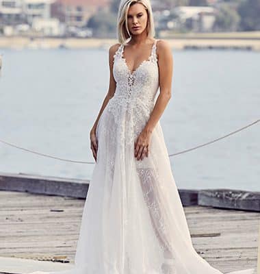 Hampshire - Boho, Full Skirt, Lace - Emanuella Collection Wedding Dresses