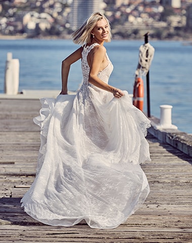 Hampshire - Boho, Full Skirt, Lace - Emanuella Collection Wedding Dresses