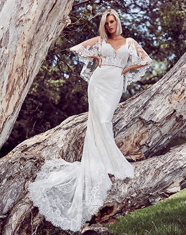 Mansfield Park - Lace, Low Back, Vintage - Emanuella Collection Wedding Dresses