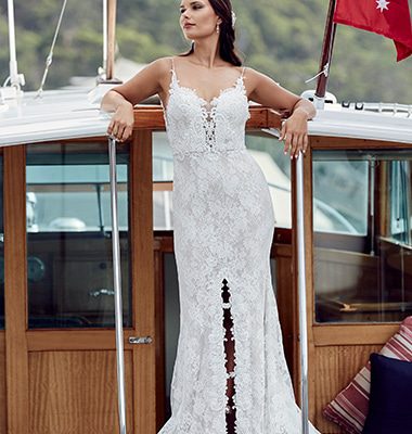 Oslo - Boho, Low Back, Sheath - Emanuella Collection Wedding Dresses