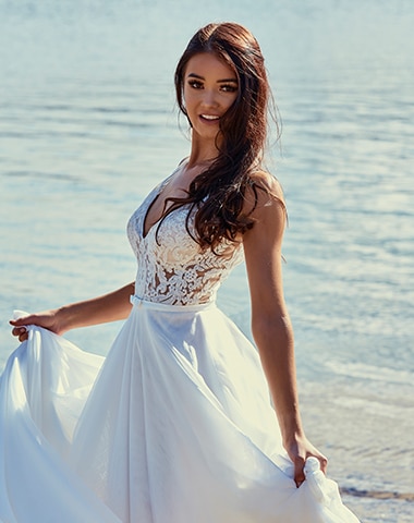 Sherry - Boho, Full Skirt, Lace - Emanuella Collection Wedding Dresses