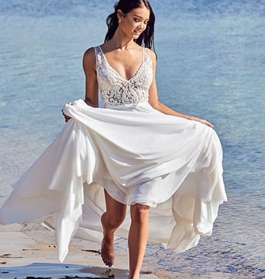 Sherry - Boho, Full Skirt, Lace - Emanuella Collection Wedding Dresses