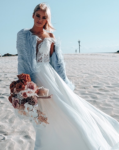 Breeze - Boho, Full Skirt, Lace - Rachel Rose Collection Wedding Dresses