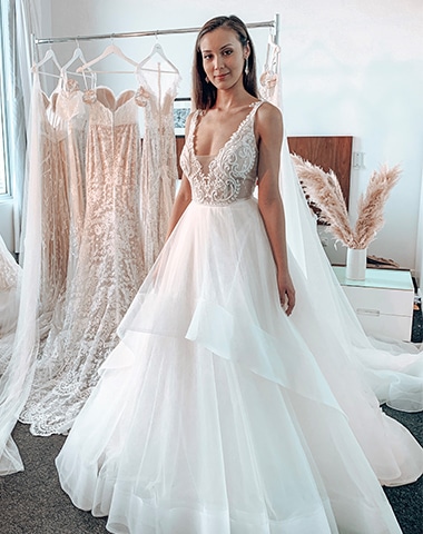 Cloud - Boho, Full Skirt, Lace - Rachel Rose Collection Wedding Dresses