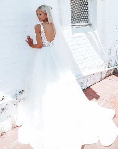 Cloud - Boho, Full Skirt, Lace - Rachel Rose Collection Wedding Dresses