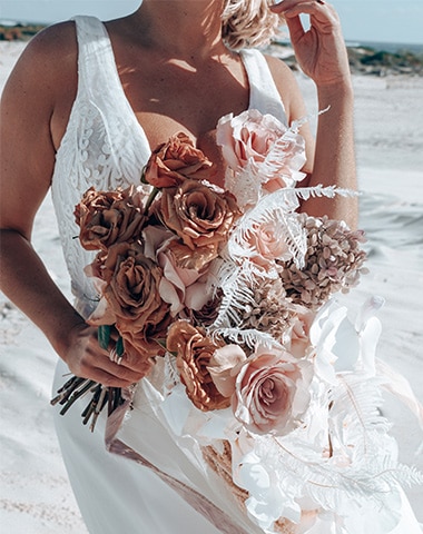 Flower - Boho, Full Skirt, Low Back - Rachel Rose Collection Wedding Dresses