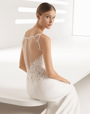 Aroa - Lace, Low Back, Sheath - Sydney Collection Wedding Dresses