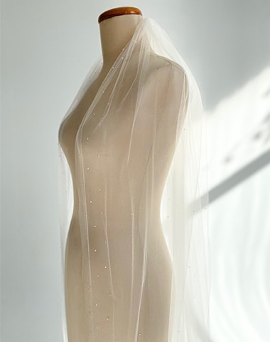 Custom - Crystal sparkle veil C549A | Peter Trends Bridal