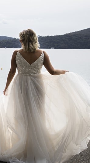 Dreaming - Boho, Full Skirt, Simple - Diva Curves Collection Wedding Dresses