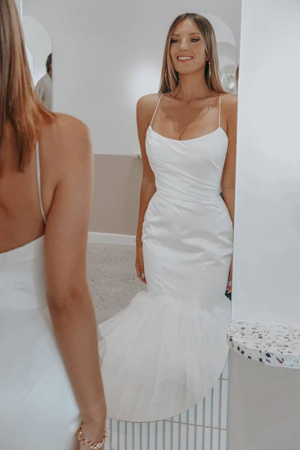 Dove - Fit n Flare, Low Back - Rachel Rose Collection Wedding Dresses