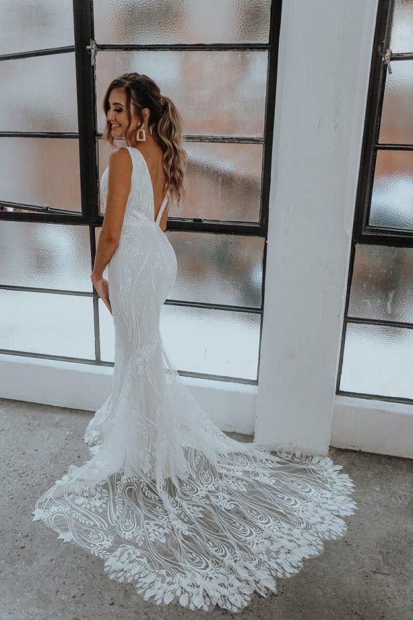 Love - Fit n Flare, Low Back - Rachel Rose Collection Wedding Dresses