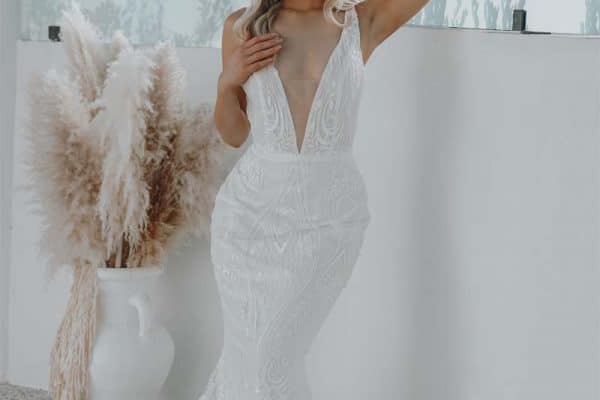 Love - Fit n Flare, Low Back - Rachel Rose Collection Wedding Dresses