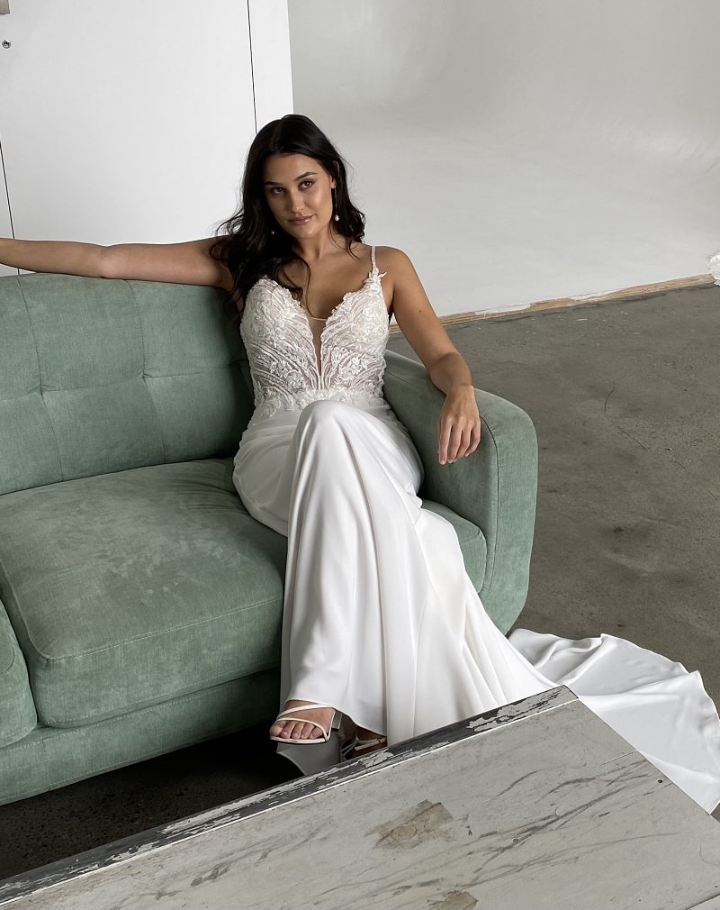 Piper - Boho, Lace, Sheath - Sydney Collection Wedding Dresses