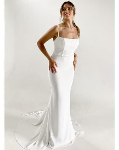Como - Fit n Flare, Low Back - Emanuella Collection Wedding Dresses
