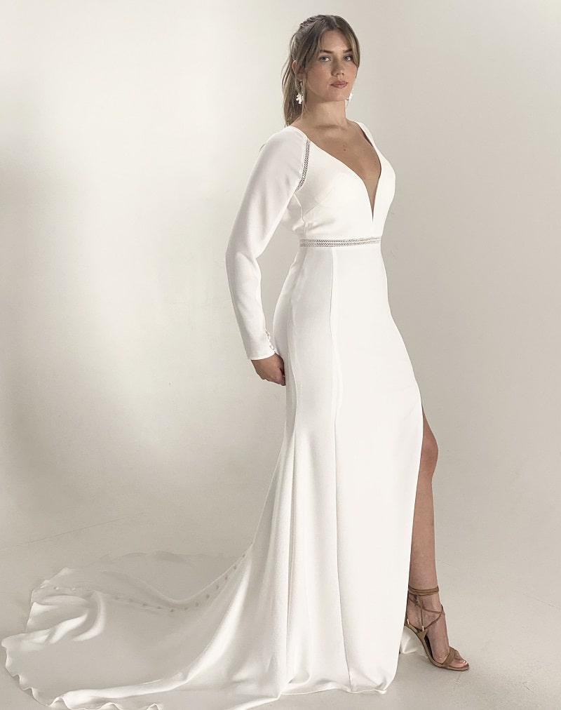 Louvre - Fit n Flare, Low Back - Emanuella Collection Wedding Dresses
