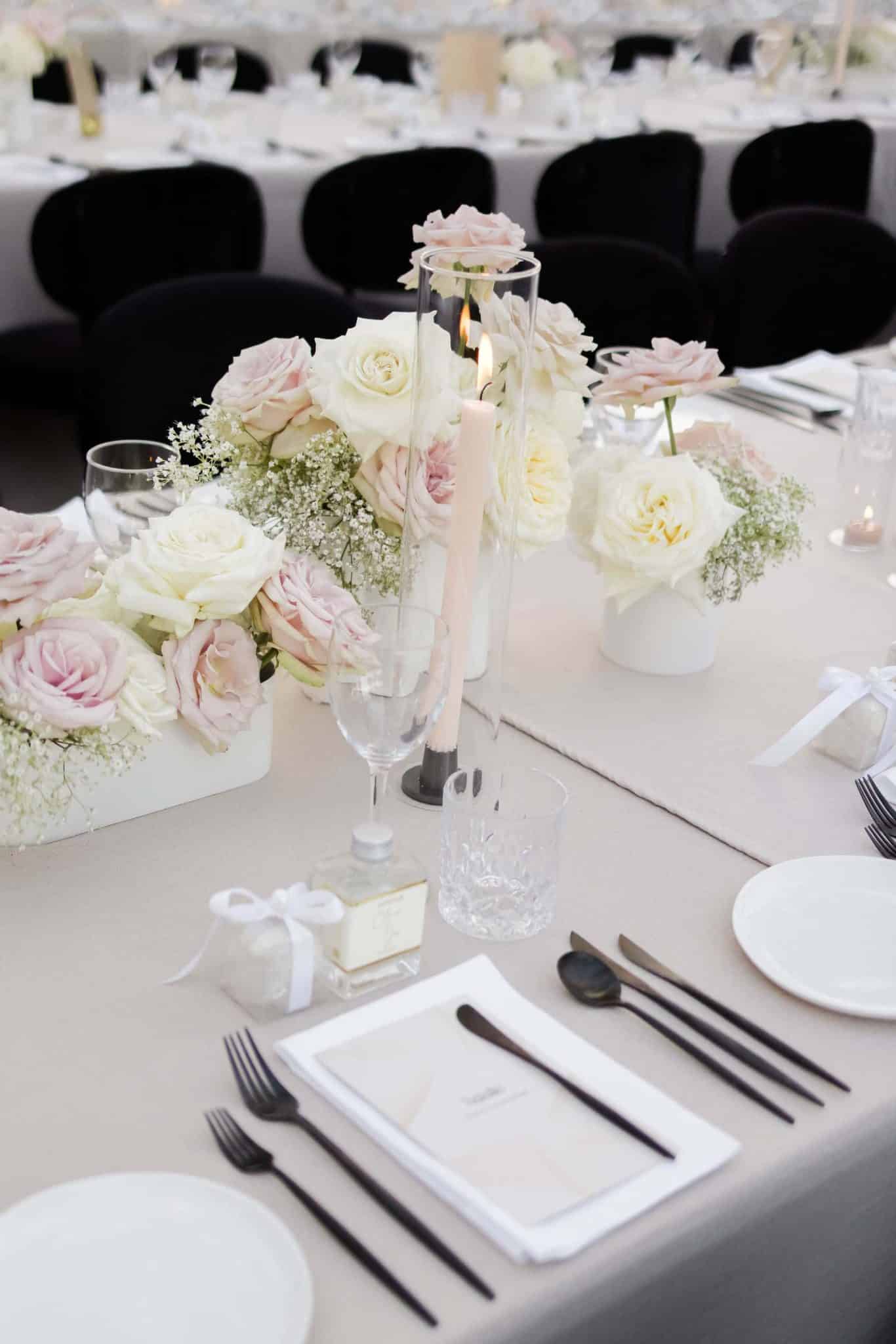 Wedding reception table