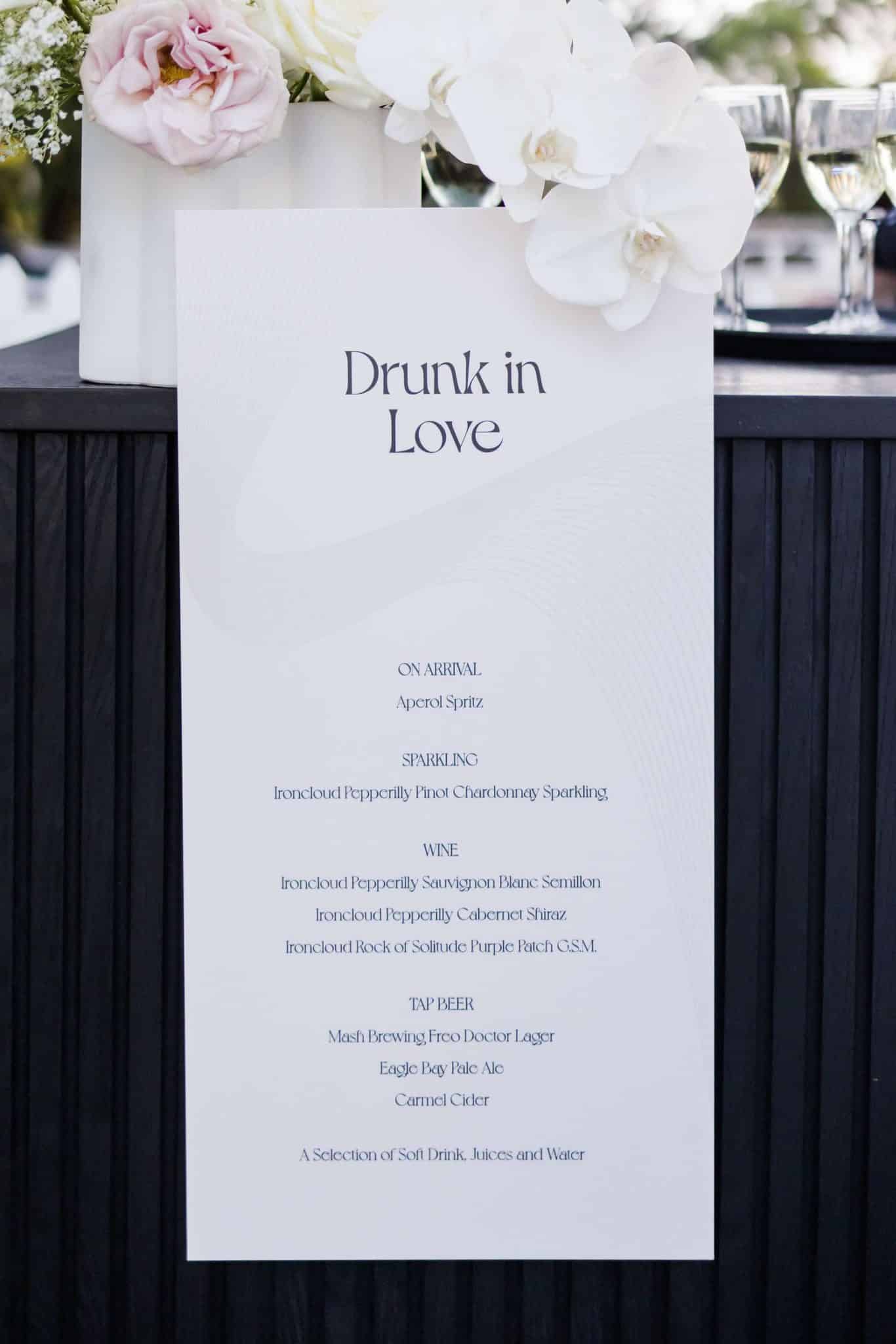 Wedding reception