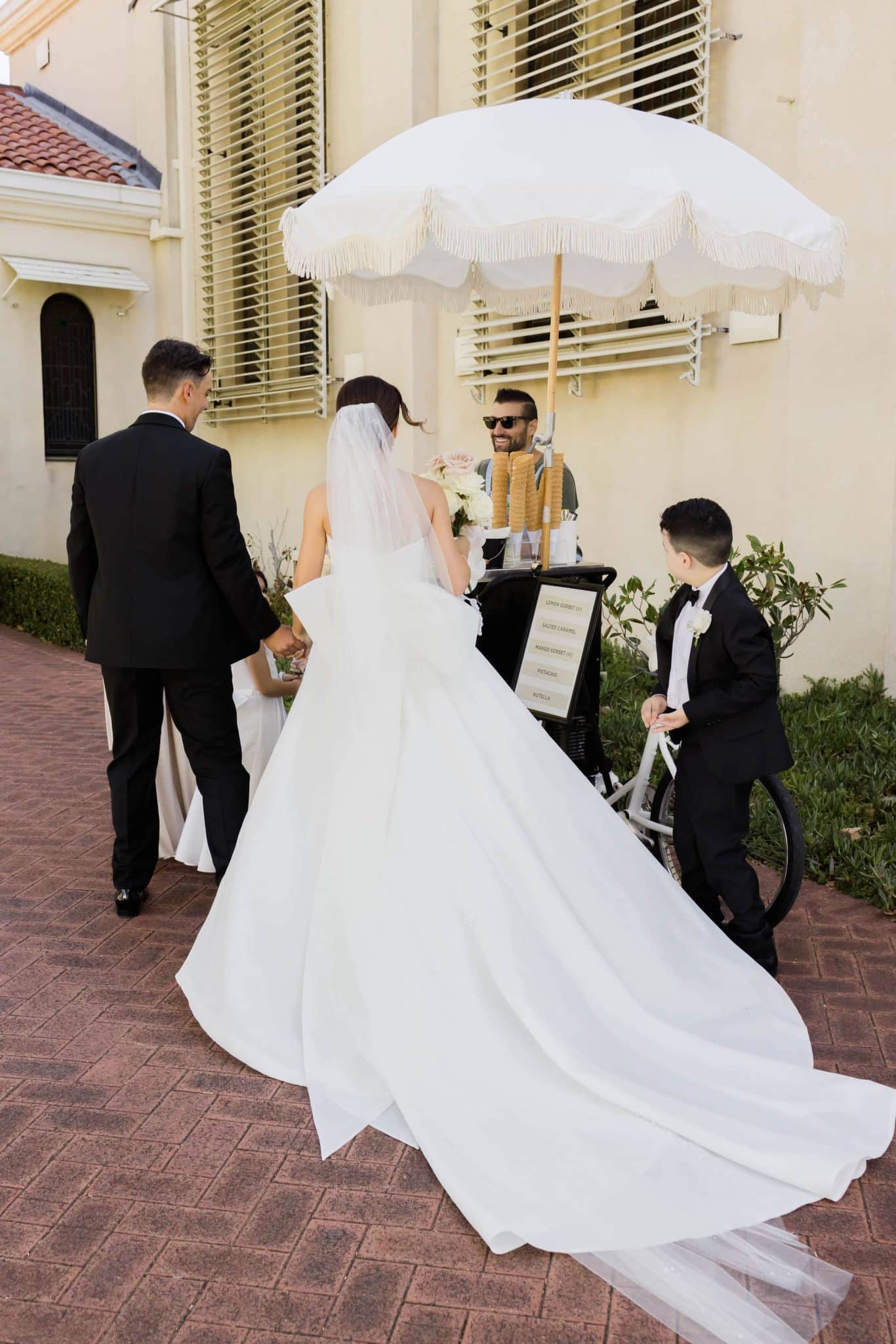 Real bride Olivia Brittany wedding dress Peter Trends Bridal