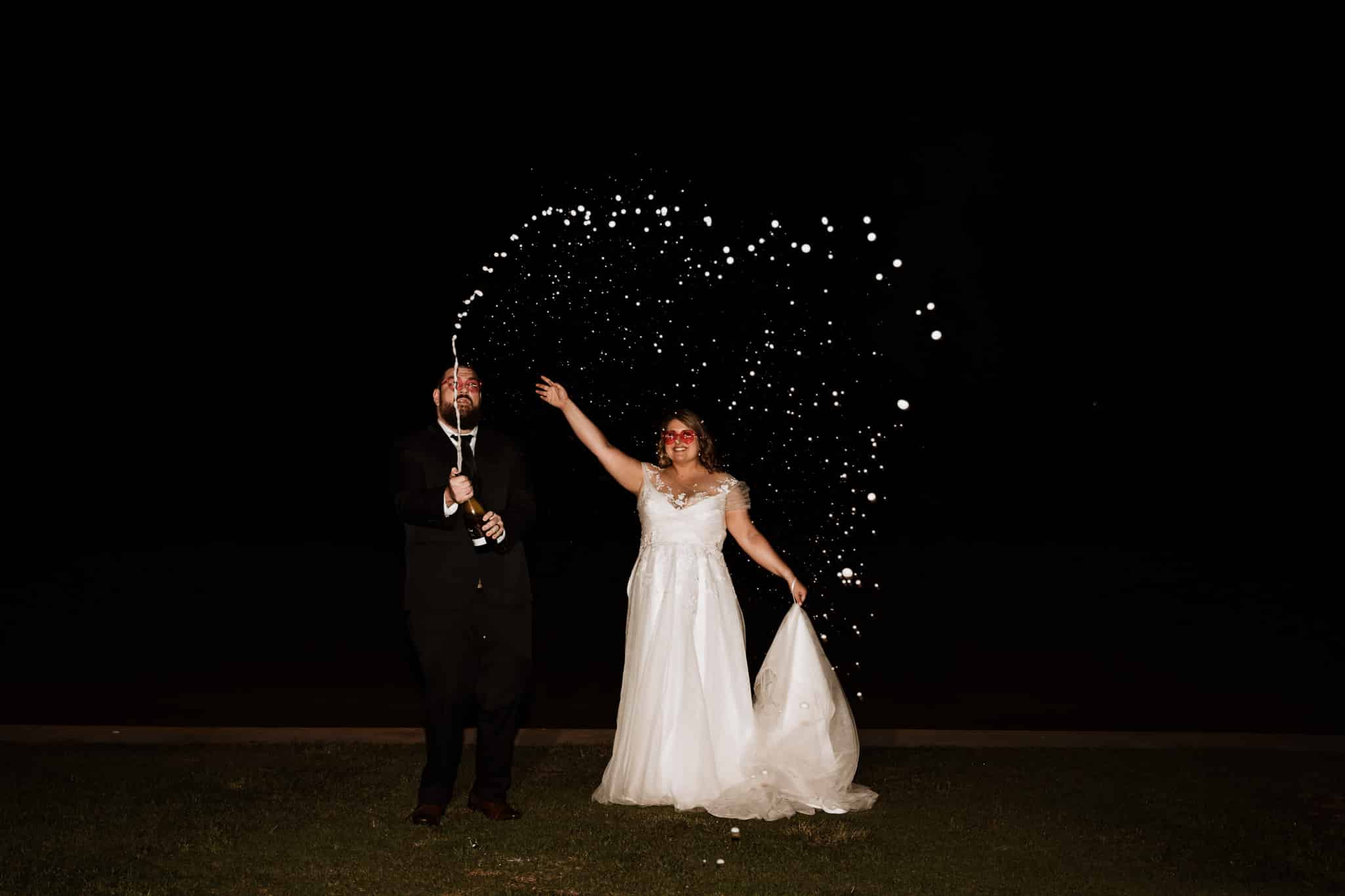 Real Life Brides | A modern wedding for bride Mandy and groom Drew which is just like a fun party.
