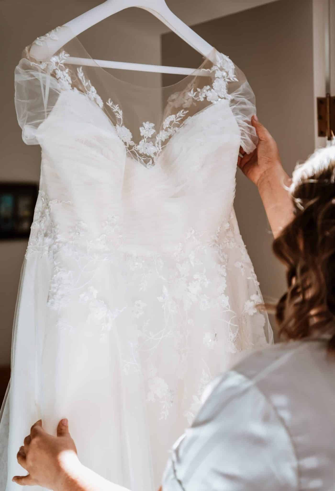 Real Bride Mandy Dance of the Fairies wedding dress Peter Trends Bridal