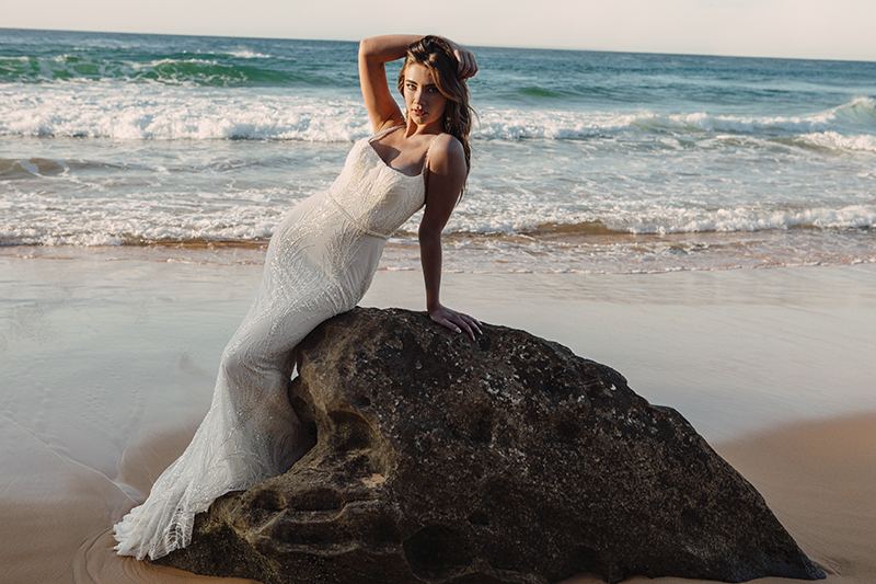Bridal Trunk Show Geneva Illinois | Sardinia wedding dress Emanuella by Peter Trends Bridal