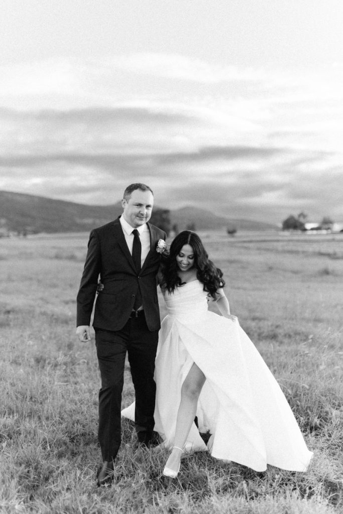 strapless bridal gown