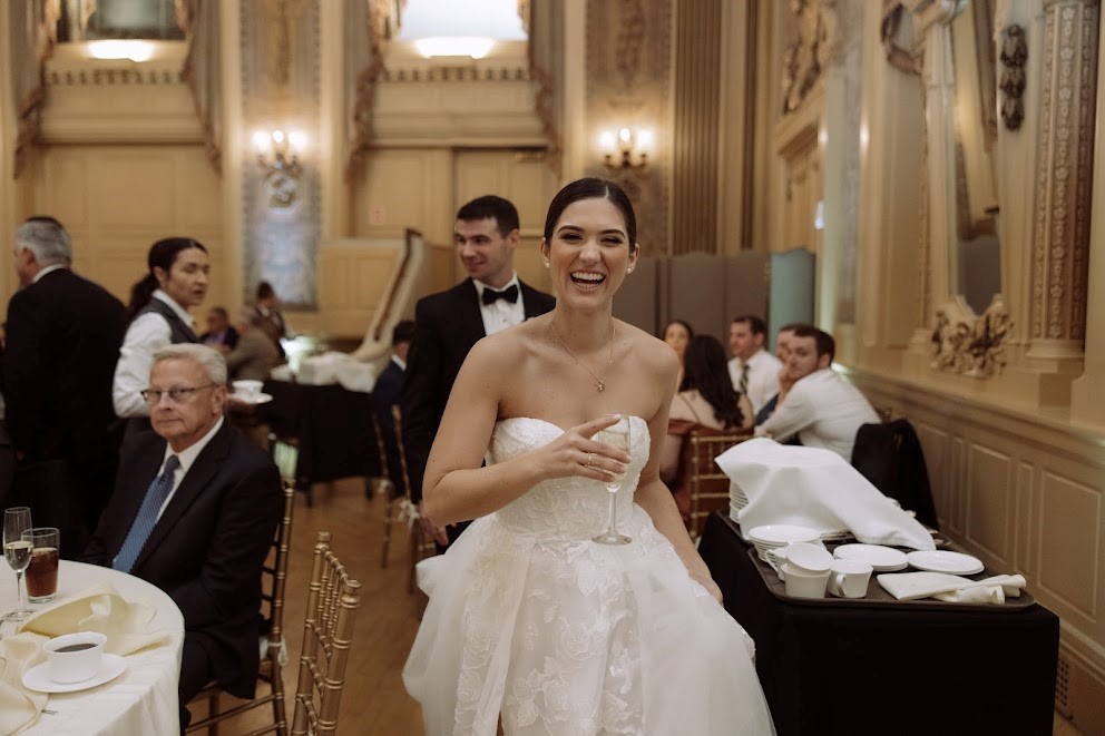 Anastasia & Benjamin’s nostalgic & traditional wedding at the Gold Ballroom of Hotel Du Pont, Delaware