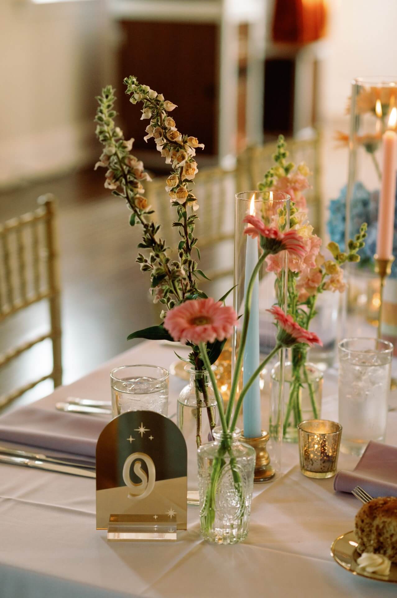 wedding florals for table