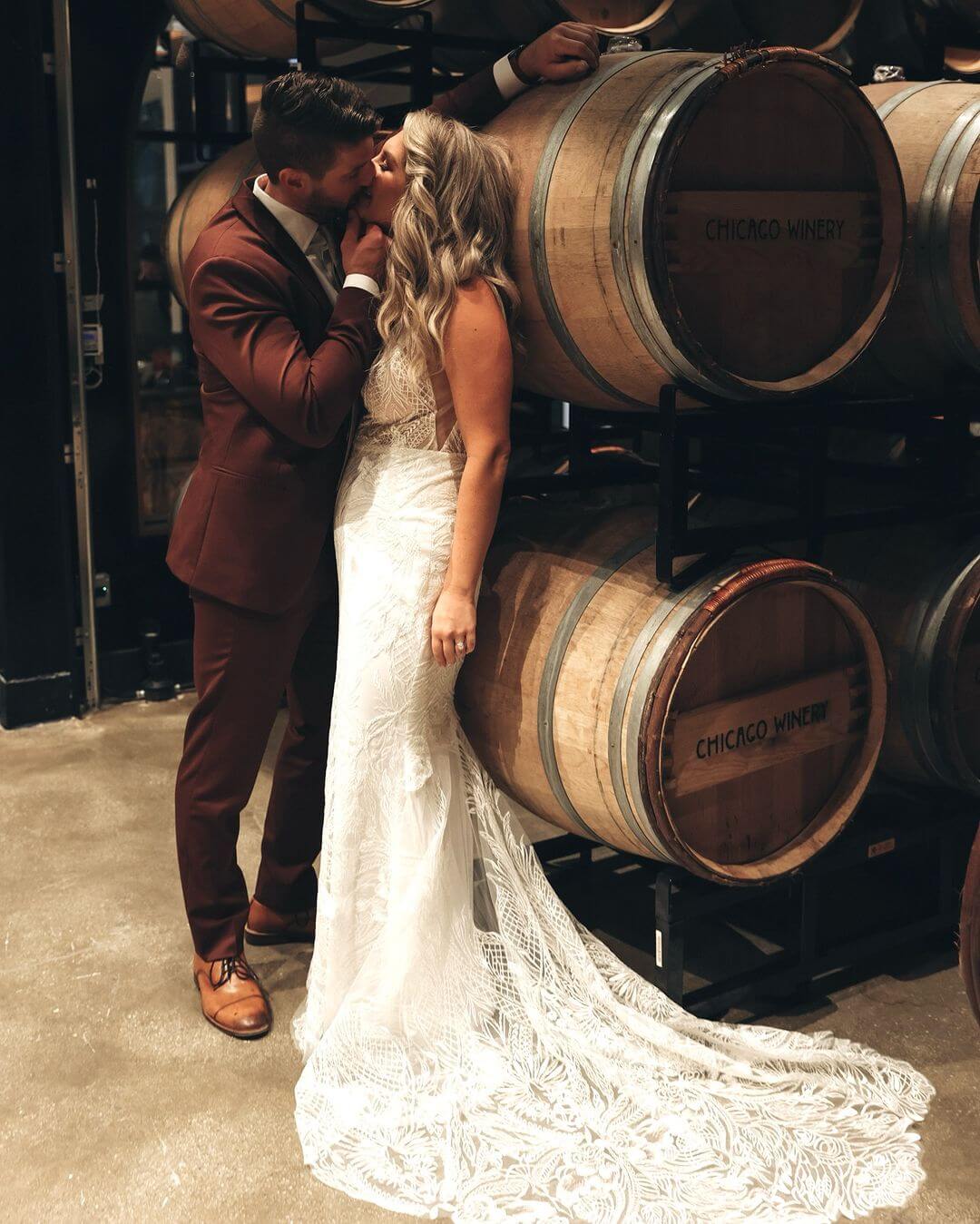 Romantic Winery Wedding in Chicago