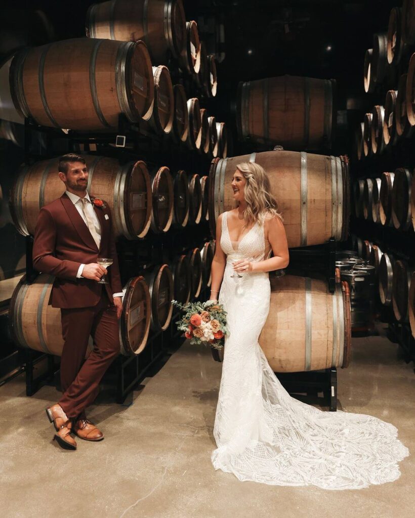 Romantic Winery Wedding in Chicago
