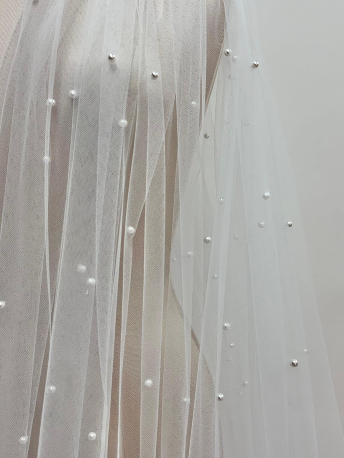 Paola-5mm-scattered-Pearl-beaded-veil-by-Peter-Trends-Bridal-1